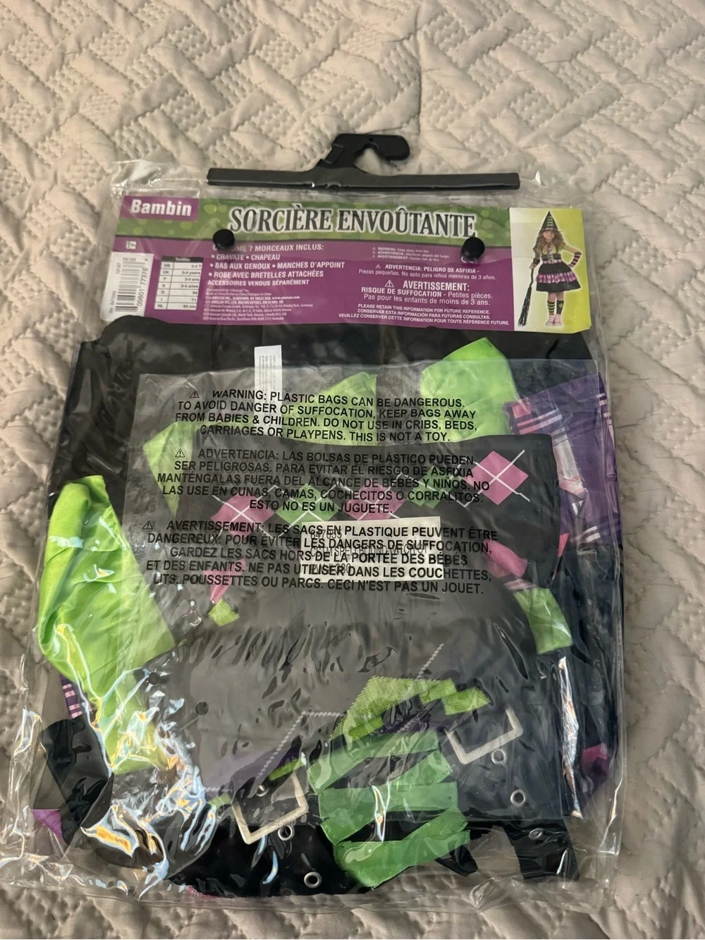 Toddler Costume - Spellbound Witch Green & Purple